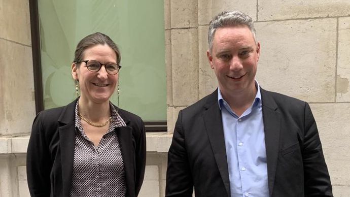 Anne-Laure Paumier, directrice, et Antoine Hacard, président, nouveau duo à la tête de La Coopération agricole Métiers du grain. © R. FOURREAUX